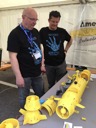 Eugenio Cosolo (left) is developer of ROVs. He made Minion ROV and then go much bigger (deeper) with his Polifemo ROV. Check it here: www.missilistica.it